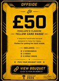 Penelope’s Yellow Card Match Day Bouquet - LARGE