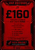 Penelopes Red Card Match Day Bouquet - XL