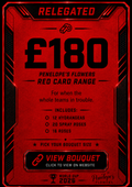 Penelopes Red Card Match Day Bouquet - XXL