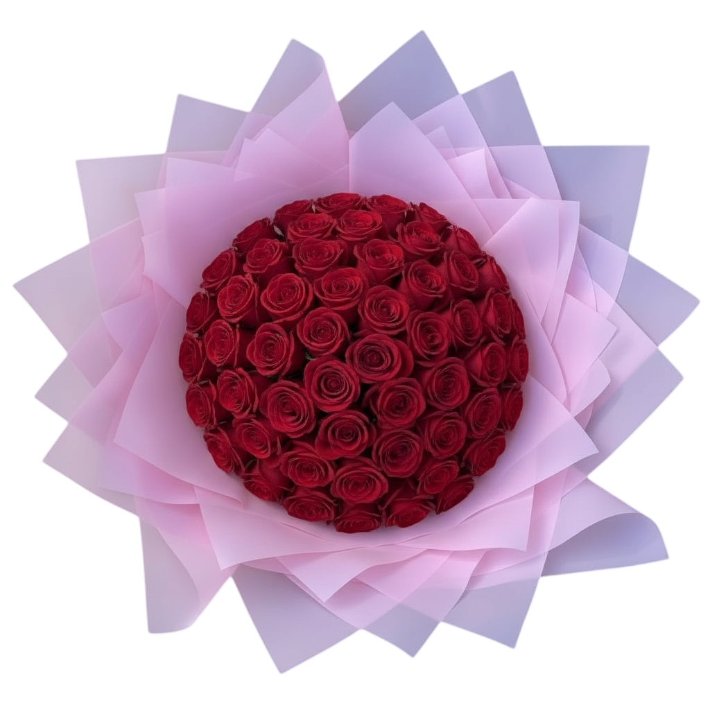 50 RED ROSES VALENTINES