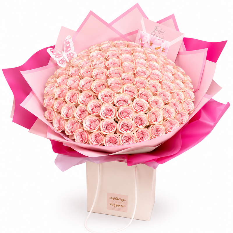 Penelopes Pink Roses - 100