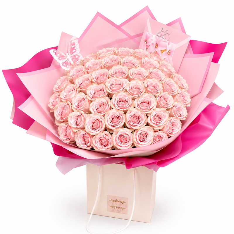 Penelopes Pink Roses 50