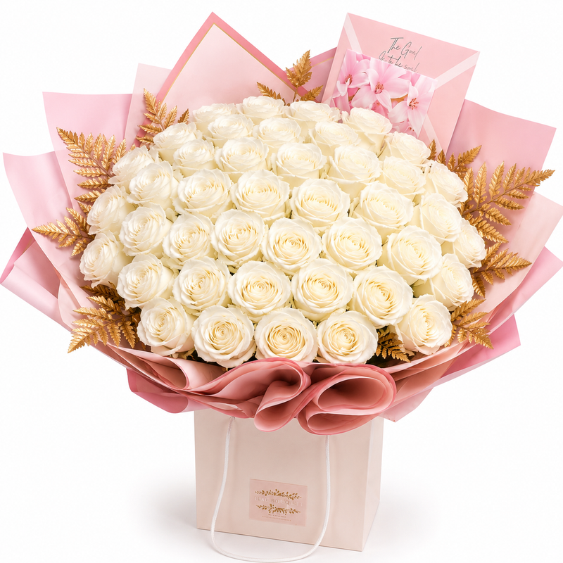 Penelope's white roses - 50