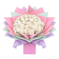 Penelopes White Roses bouquet