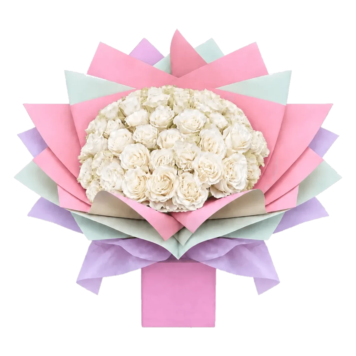 Penelopes White Roses bouquet