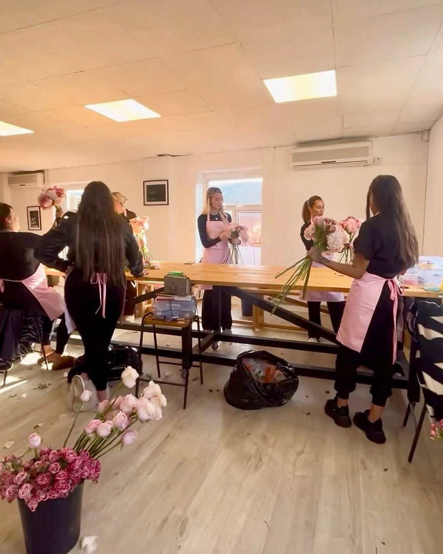 The whole studio at work on workshop day